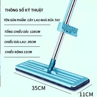 Chổi Lau Sàn chổi lau Nhà xây dựng nhẹ gọn tối tân thon thả Xoay 360 đơn giản dùng Tự Vắt Siêu Sạch khuyến mãi kèm theo