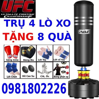 Trụ đấm bốc boxing UFC - Bao cát đấm bốc dành cho người lớn trẻ em - Trụ đấm boxing tập võ tại nhà tặng băng đa boxing