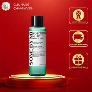 Nước Hoa Hồng Giảm Mụn Some By Mi AHA-BHA-PHA 30 Days Miracle Toner 150ml