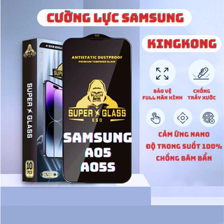 Kính cường lực  Samsung A05, A05s Kingkong full màn|Miếng dán bảo vệ màn hình ss|ICCA