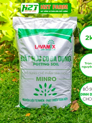 Đất sạch hữu cơ lavamix - 20dm3 (Chuyên dùng cho rau ăn lá, hoa), đã qua xử lý và phối trộn