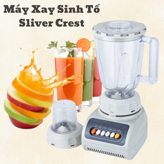 Máy xay sinh tố Sliver Crest 2 cối lưỡi dao tháo rời công suất 350W xay đồ khô, ngũ cốc mịn,hoa quả tiện lợi