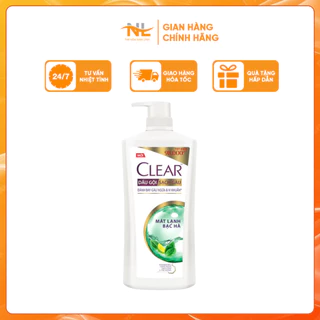 Dầu Gội Clear - Dầu Gội Đầu Nam Tạp Hóa Nam Linh Sạch Gàu Bạc Hà Mát Lạnh Nuôi Dưỡng Da Đầu Chai 630g Date Mới