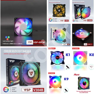 [FREESHIP] FAN CASE MÁY TÍNH COOLMOON 12cm - VSP 8cm, 12cm LED RGB CỰC ĐẸP (FAN THÙNG MÁY) [HCM]