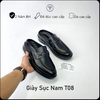 Giày Sục NamT THING SHOES Da Nguyên Tấm Nhập Khẩu, Đế  Cao Cấp Full Size Nam BH 1 Năm