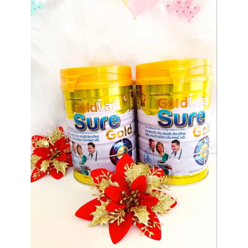 Combo 2 lon Sữa phục hồi sức khoẻ Goldlac Sure gold 900g