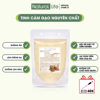 Bột Cám Gạo Nguyên Chất Hữu Cơ Trắng Da, Dưỡng Ẩm NATURAL LIFE