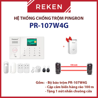 Hệ thống chống trộm gia đình, Thiết bị chống trộm báo qua điện thoại wifi Pingron PR-107WG