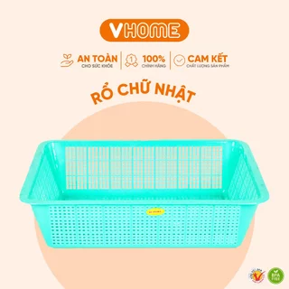 Rổ Nhựa Chữ Nhật Nhựa VĨ HƯNG - 6400