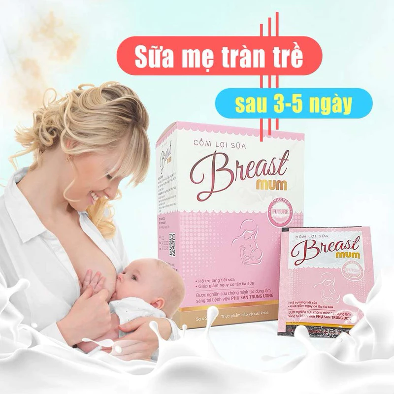 [Viện sản Trung Ương] Cốm lợi sữa BreastMum – Sữa về tràn trề sau 3-5 ngày - Tăng cường số lượng và chất lượng sữa mẹ