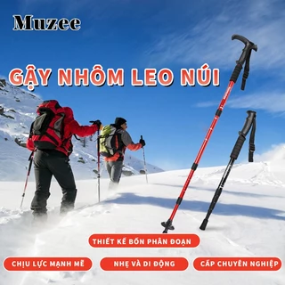 Gậy leo núi MUZEE gậy trekking chính hãng gấp gọn tiện dụng dùng du lịch phượt đi bộ đường dài dã ngoại