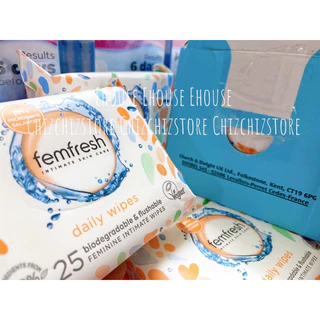 Giấy ướt vệ sinh vùng kín Femfresh Feminine Wipes 20 tờ