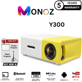 Máy chiếu Lumos Y300 Projector Máy chiếu mini cầm tay HD 1080P LED Điện thoại máy tính xách tay Android HDMI USB Nhỏ