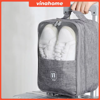Túi đựng giày dép du lịch 3 ngăn chống nước có thể cố định trên vali,Không gian bên trong rộng rãi túi đựng nhiều giày
