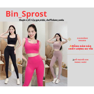 [mẫu Mới Về] bộ tập erobic, yoga , gym chất thun cotton màu mới