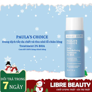 [Hàng CTY] Dung dịch tẩy da chết và thu nhỏ lỗ chân lông Paula's Choice Resist Daily 2% BHA 30ml mã 7827