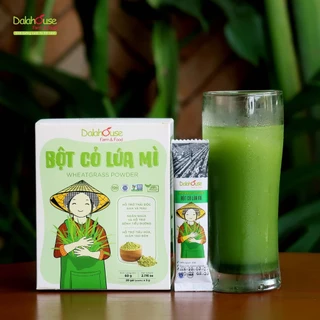 Bột cỏ lúa mì hữu cơ chứng nhận quốc tế USDA & EU Dalahouse sấy lạnh siêu mịn giảm cân ngừa lão hóa