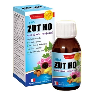 Siro ho cho bé - Zut Ho 100ml - Thành phần từ thiên nhiên hỗ trợ bổ phế, giảm ho ngứa cổ, đau rát họng | Essential