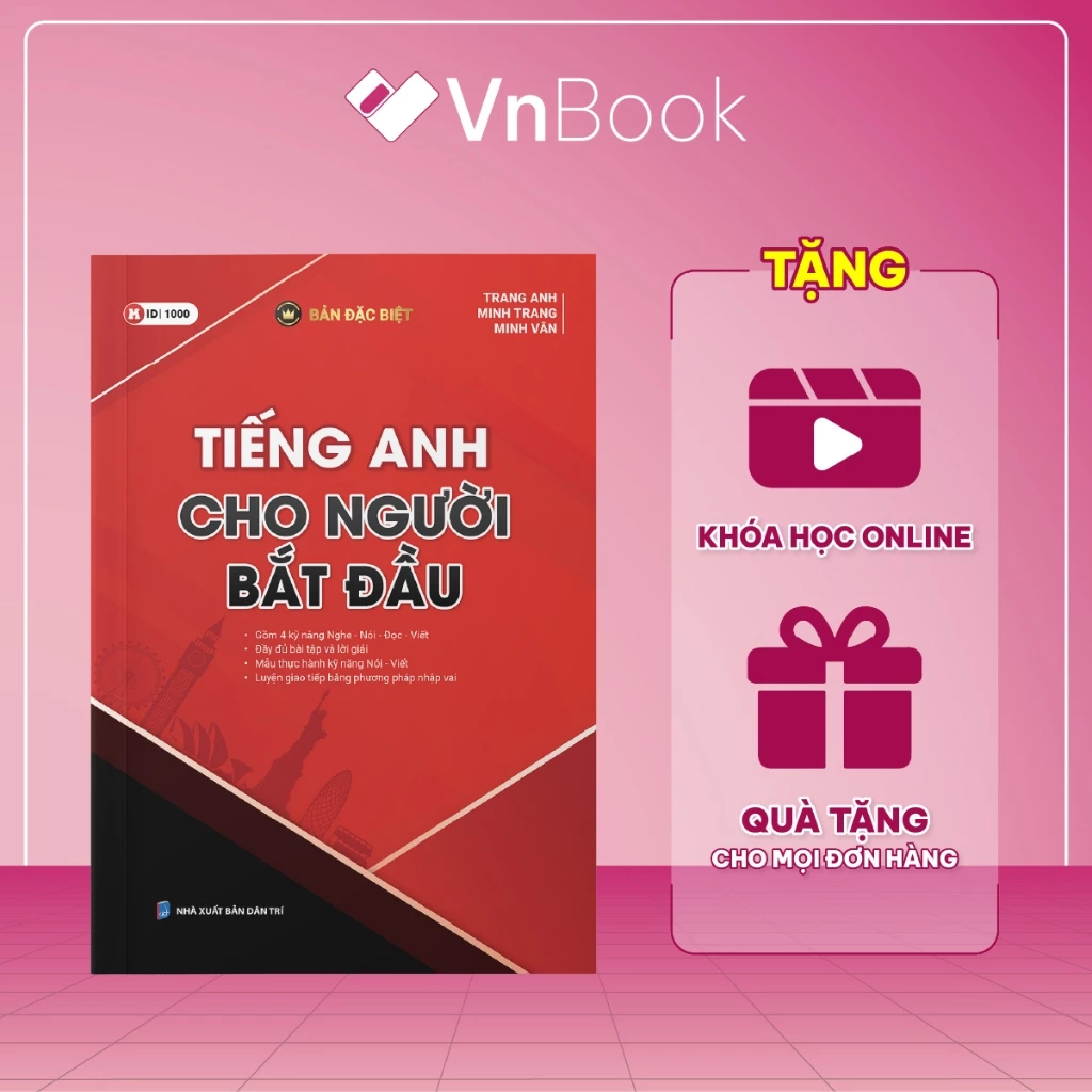 Sách - Tiếng Anh cho người mới bắt đầu (bản đặc biệt), lấy lại gốc tiếng anh hiệu quả | Vn Book