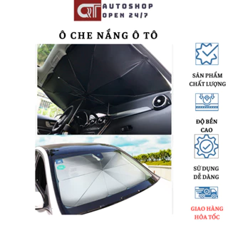 Ô Che nắng Ô Tô, Dù Che Nắng Kính Lái Ô Tô Cao Cấp Chống Nắng, Tia UV Hiệu QT Auto247