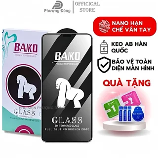 Kính cường lực iphone full màn WK kingkong baiko iphone 6/7/8/7/8plus/xs/xsmax/11/12/13/14/15/pro/plus/promax [BAIKO]