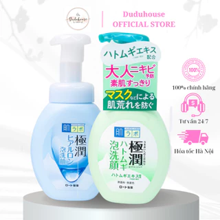 Sữa rửa mặt Hada Labo tạo bọt cho da mụn kiềm dầu dưỡng ẩm 160ml Duduhouse