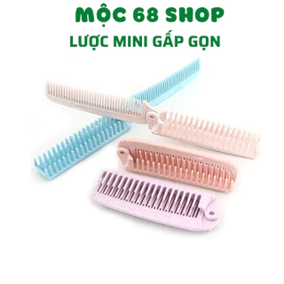 Lược chải tóc mini gấp gọn, Lược Gấp Mini Bỏ Túi Xách - Mộc 68 shop