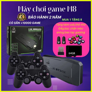 🎁Tặng Bọc Joystick🎁Máy Chơi Game Điện Tử 4 Nút Game Stick HDMI 10000+ Trò Chơi, Kết nối HDMI, 4K kết nối với ti vi