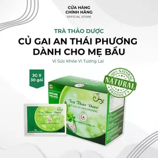 Trà củ gai An Thái Phương dành cho mẹ bầu, giảm ốm nghén, dưỡng  thai, thành  phần thiên nhiên 100% ( hộp 30 gói )