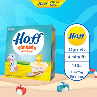 Váng Sữa SỮA NON Hoff cho bé từ 6 tháng tuổi, bổ sung sữa non Colostrum, tăng cường hệ miễn dịch - 1 LỐC (4 hộp x 55g)