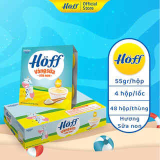 Váng Sữa SỮA NON Hoff cho bé từ 6 tháng tuổi bổ sung sữa non Colostrum, tăng cường hệ miễn dịch -1 THÙNG (12 lốc/48 hộp)