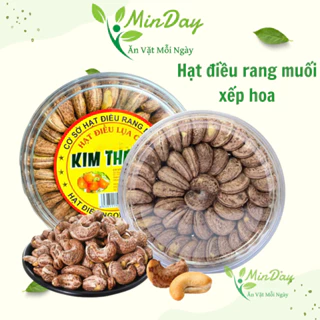 500gr Hạt Điều Rang Muối Xếp Hoa Loại Đẹp Hạt Đều Cao Cấp Hạt Ăn Kiêng MinDay Healthy