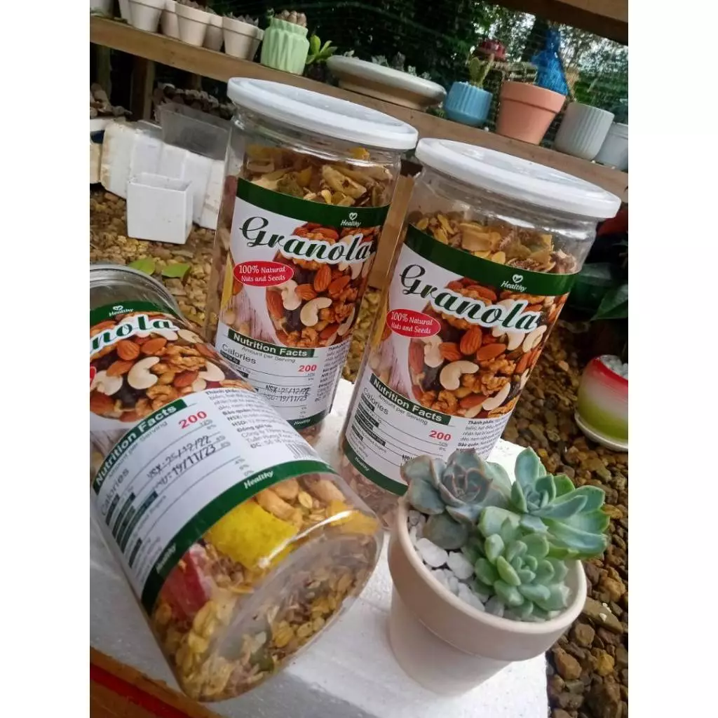 [COMBO 3 HỘP] Granola siêu hạt ngũ cốc ăn kiêng, ngũ cốc giảm cân dinh dưỡng, mix 8 loại hạt -3NCH