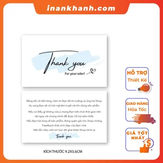 Card cảm ơn, thiệp cảm ơn, thank you dành cho shop bán hàng tặng khách hàng