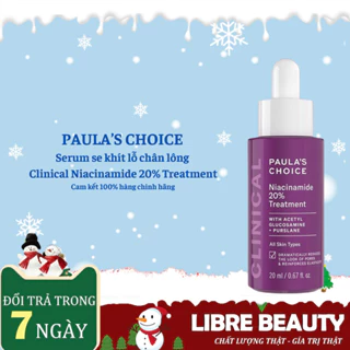 [Hàng CTY] Tinh chất se khít lỗ chân lông tối ưu Paula's Choice Clinical Niacinamide 20% Treatment 20ml Mã 8030