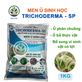 Men TRICHODERMA, men vi sinh dùng ủ phân và xử lý đất gói 1kg