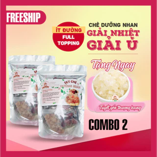 COMBO 2 SET CHÈ DƯỠNG NHAN - 500G - Ăn Để Đẹp (Lượng đường thấp, Hữu cơ, chất lượng)