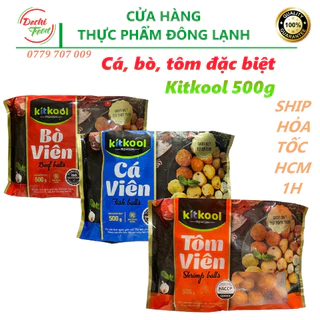 Cá viên, bò viên loại ngon đặc biệt Kitkool dùng chiên hoặc topping thả lẩu