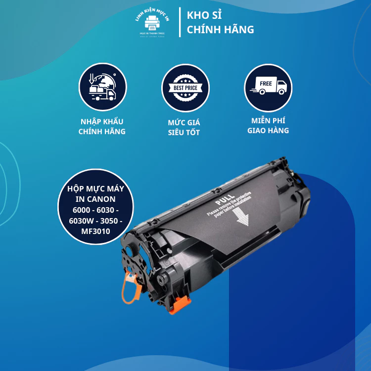 Hộp mực máy in Canon LBP 6030, 6000, 6030w, 3050, MF3010 (CRG325/35A) bản cao cấp chất lượng in chân thực sắc nét