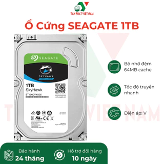 Ổ Cứng SEAGATE 1TB tốc độ truyền nhanh chuyên dụng cho các đầu ghi camera nhập khẩu bảo hành 24 tháng