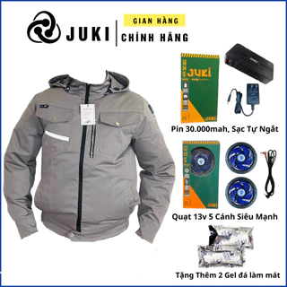 Áo điều hòa quạt gió juki 13v quạt 5 cánh siêu khỏe bảo hành 12 tháng