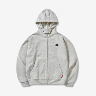 Áo Zipper Hoodie NIYUN SS24 /Xám Trắng