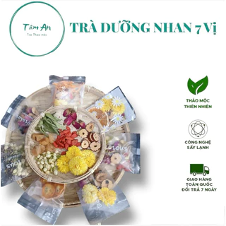 Trà Dưỡng Nhan 7 Vị thảo Mộc (Hộp 30 Gói) Thanh Lọc Cơ Thể, Đẹo Da,Giữ Dáng,Ngủ ngon.