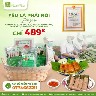 COMBO :Chả huế cây, bánh lọc ,chả heo bapi, lạp xưởng tôm.ship hoả tốc MIỄN PHÍ TOÀN QUỐC