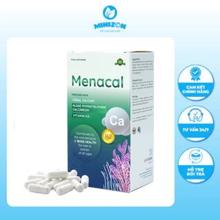 Canxi Menacal - Canxi Từ Tảo Biển Và San Hô Cho Mẹ Bầu Và Trẻ Em Hộp 60 Viên