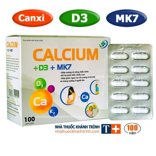 (100 viên) Calcium D3 MK7 - bổ sung canxi & vitamin D3, K2