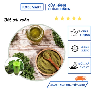 Bột cải xoăn kale sấy lạnh robimart giàu dưỡng chất, chống lão hóa, đẹp dáng - gói 20g, 50g, 100g