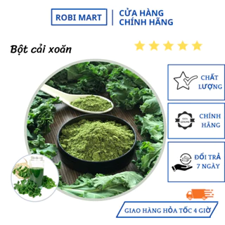 Bột cải xoăn kale sấy lạnh robimart làm đẹp da, cải thiện vóc dáng - set hộp 10, 20, 30 gói