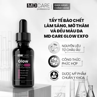 [CHÍNH HÃNG] Tẩy Tế Bào Chết Làm Sáng, Mờ Thâm Và Đều Màu Da MD Care Glow Exfo 30ml