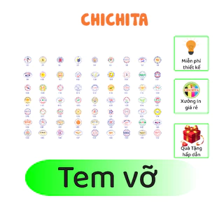 IN Tem Vỡ -  Chichita Bế theo yêu cầu A4